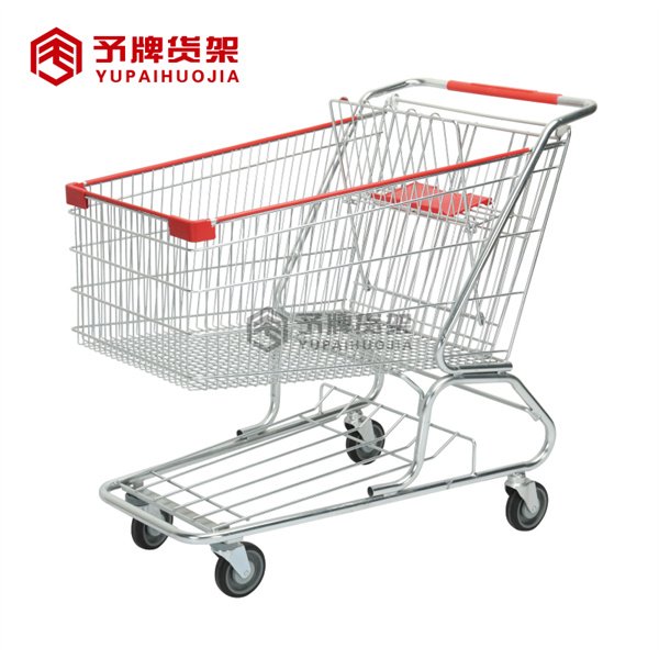 American Style Supermarket Shopping Trolley Hand Cart view 2