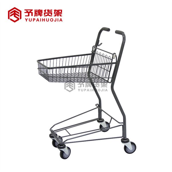 Shopping cart with shopping basket view 3