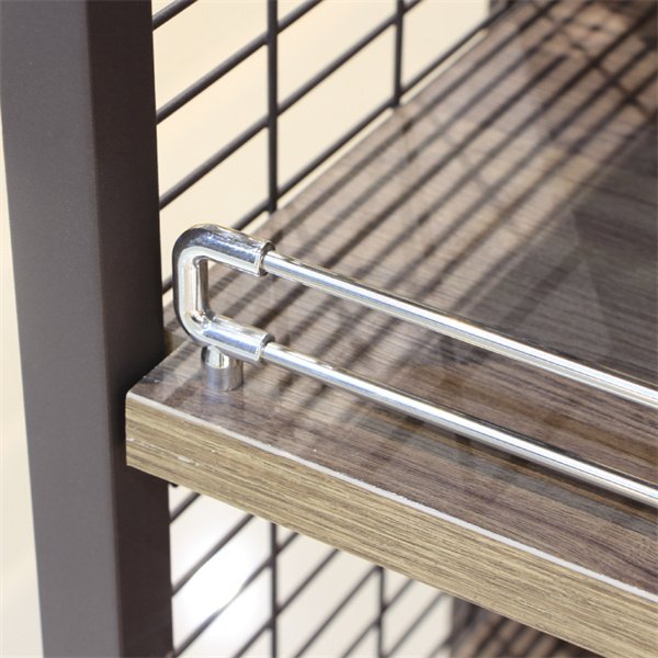 Wire Mesh Back Panel Supermarket Shelf for sale view 2