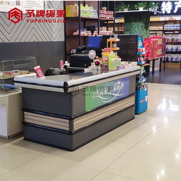 China Supermarket retail checkout counter manufacturer view 3