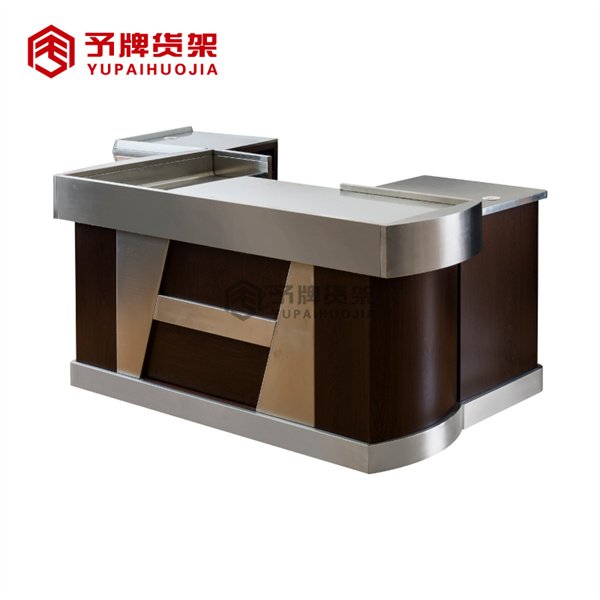 Supermarket Cash Counter with Cash Box Hole view 3