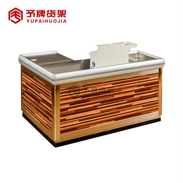 Supermarket Cashier Counter with Platform manufacturer & supplier view 3