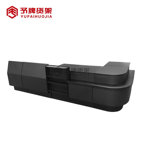 Wooden Style Supermarket Checkout Counter manufacturer & supplier view 2